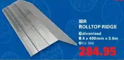 Cashbuild Ibr rolltop ridge galvanised offer