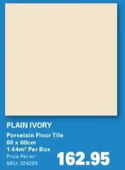 Cashbuild Plain Ivory Porcelain Floor Tile offer