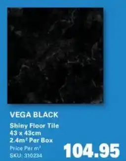 Cashbuild Vega Black Shiny Floor Tile offer