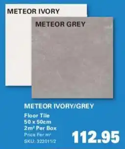 Cashbuild Meteor ivory/ grey floor tile offer