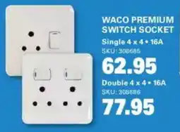 Cashbuild Waco premium switch socket single offer