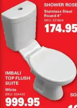 Cashbuild Imbali top flush suite white offer