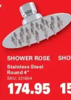 Cashbuild Shower rose stainless steel round offer