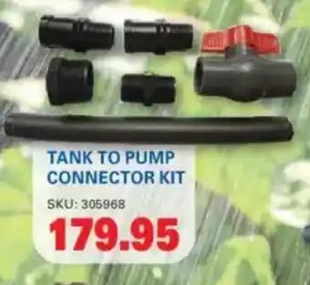 Cashbuild Tank to pump connector kit offer