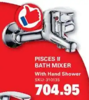 Cashbuild Pisces II bath mixer with hand shower offer