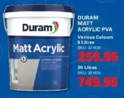 Cashbuild Duram Matt Acrylic PVA offer