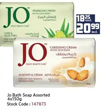 Africa Cash and Carry Jo Bath Soap Assorted 4x150g offer