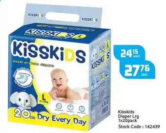 Africa Cash and Carry Kisskids Diaper Large 20pack offer