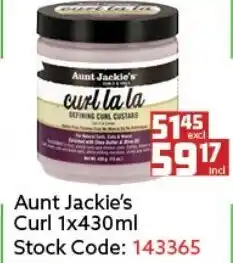 Africa Cash and Carry Aunt Jaackie's Curl 430ml offer