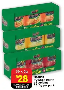 Shoprite Frutiya powder drink offer