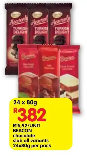 Shoprite Beacon chocolate slab offer