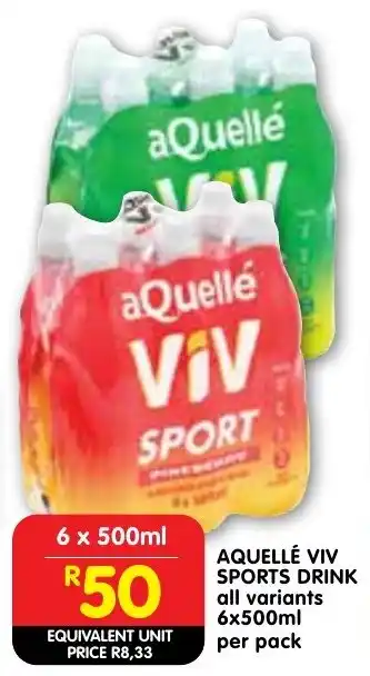 Shoprite Aquellé viv sports drink offer