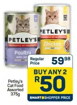 Pick n Pay Petley's Cat Food Assorted 375g offer