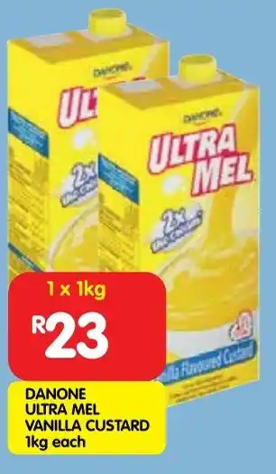 Shoprite Danone ultra mel vanilla custard offer