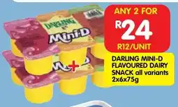 Shoprite Darling mini-d flavoured dairy snack offer