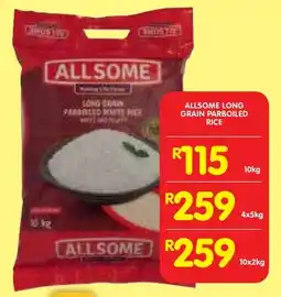 Shoprite Allsome long grain parboiled rice offer