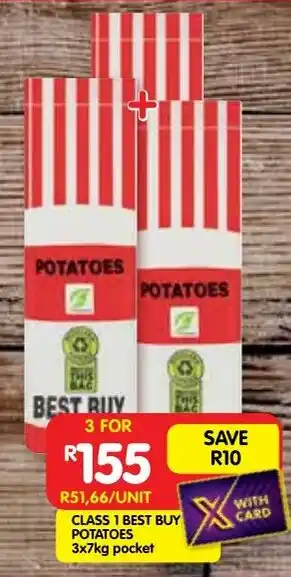 Shoprite Class 1 best buy potatoes offer