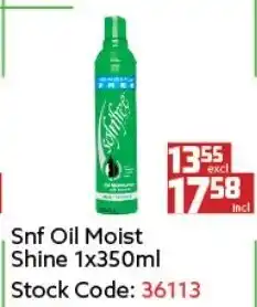 Africa Cash and Carry Snf Oil Moist Shine 350ml offer