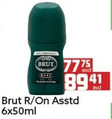 Brut R/On Asstd 6x50ml