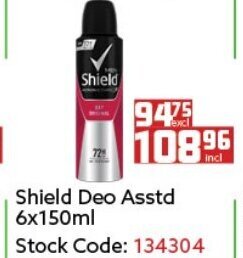 Africa Cash and Carry Shield Deo Asstd 6x150ml offer