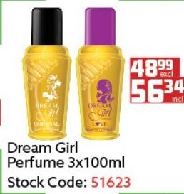 Dream Girl Perfume 3x100ml