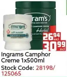 Africa Cash and Carry Ingrams Camphor Creme 500ml offer