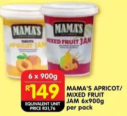 Shoprite Mama's apricot/ mixed fruit jam offer