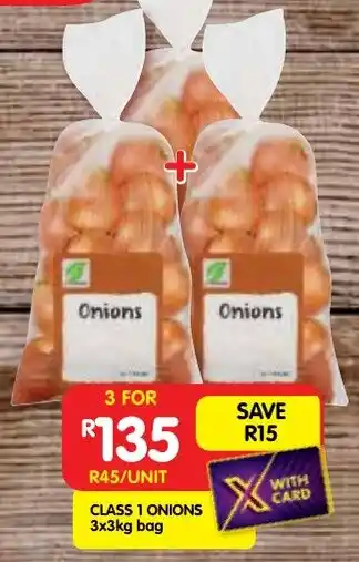 Shoprite Class 1 Onions offer
