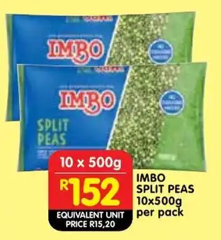 Shoprite Imbo split peas offer