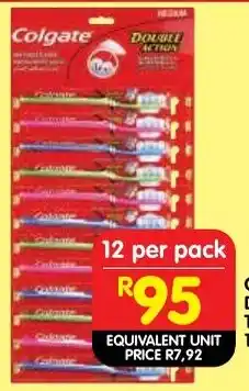 Shoprite Colgate double action toothbrush offer