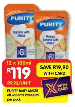 Shoprite Purity baby maize offer