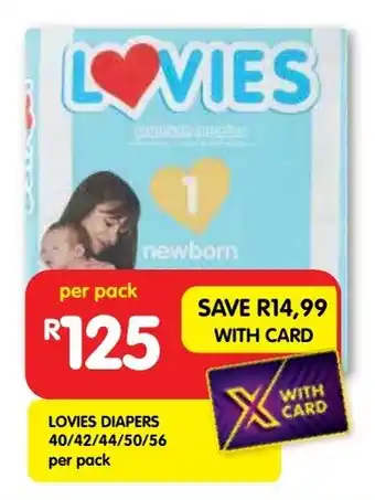 Shoprite Lovies Diapers offer