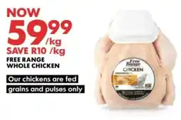 Woolworths Free range whole chicken offer
