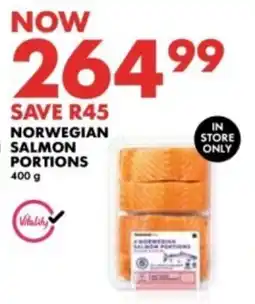 Woolworths Norwegian salmon portions offer