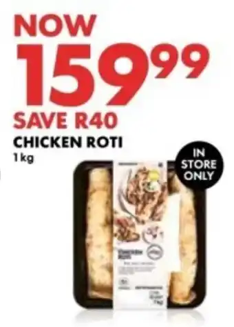 Woolworths Chicken Roti offer