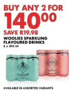 Woolworths Woolies sparkling flavoured drinks offer