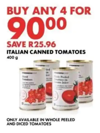 Woolworths Italian canned tomatoes offer