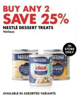 Woolworths Nestlé dessert treats offer