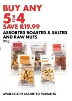 Woolworths Assorted roasted & salted and raw nuts offer