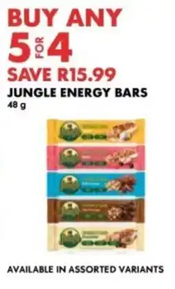 Woolworths Jungle energy bars offer