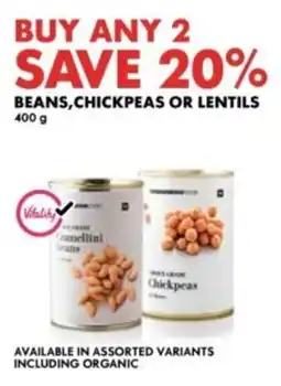 Woolworths Beans, chickpeas or lentils offer
