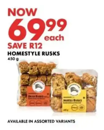 Woolworths Homestyle Rusks offer