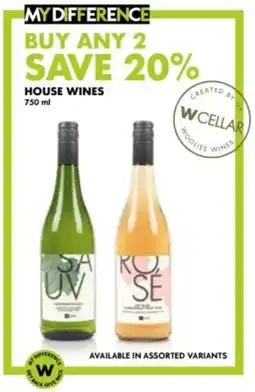 Woolworths House Wines offer