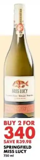 Woolworths Springfield Miss Lucy offer