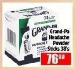 Devland Cash And Carry Grand-Pa Headache Powder Sticks offer