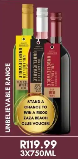 Prestons Unbelievable Range offer
