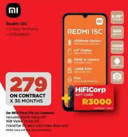 HiFi Corp Redmi 15C offer