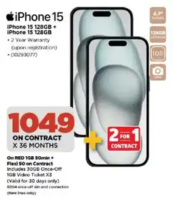 HiFi Corp iPhone 15 128GB + iPhone 15 128GB offer