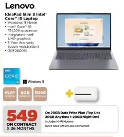 HiFi Corp Lenovo IdeaPad Slim 3 Intel Core i5 Laptop offer