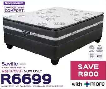 Sleepmasters Sleepmasters Saville 152cm Queen Bed Set offer